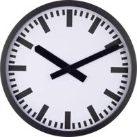 EUROTIME 59540-05 Zendgestuurde klok Zendergestuurd 35 cm x 35 mm x 5 cm Zwart (mat) - thumbnail