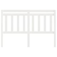 Hoofdbord 156x4x100 cm massief grenenhout wit - thumbnail