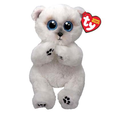 Ty Beanie babies bellies wuzzy bear white, 15cm Ty Beanie babies bellies wuzzy bear white, 15cm