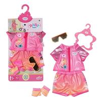 Baby Born Fiets Outfit 43 cm Roze/Oranje - thumbnail