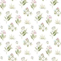 Noordwand behang blooming garden 6 flowers and plants wit en groen - thumbnail