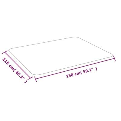VidaXL Vloermat voor laminaat of tapijt 150x115 cm pvc VidaXL Vloermat voor laminaat of tapijt 150x115 cm pvc