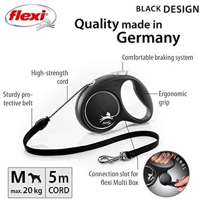 FLEXI 4000498033401 Zwarte kanten designband, grijs, 195,9 g, M