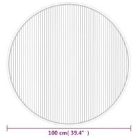 VidaXL Vloerkleed rond 100 cm bamboe bruin - thumbnail