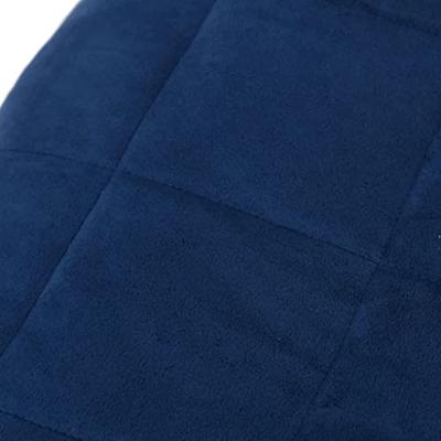 VidaXL Verzwaringsdeken 200x220 cm 9 kg stof blauw
