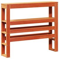 Bedframe zonder matras massief grenenhout wasbruin 120x190 cm - thumbnail