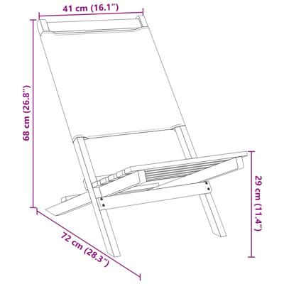 Tuinstoelen 8 st inklapbaar stof en massief hout beige