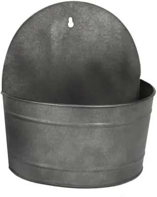 Muurhanger zink vntg l22b14h24 zwrt