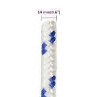 VidaXL Boot touw 14 mm 25 m polypropyleen wit - thumbnail