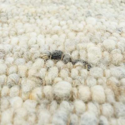 Tapeso Wollen vloerkleed handweef Veve - beige|grijs - 200x290 cm Tapeso Wollen vloerkleed handweef Veve - beige|grijs - 200x290 cm