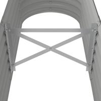 Plantenbak 152x40x36 cm gepoedercoat staal grijs - thumbnail