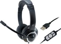 Conceptronic POLONA Headset Bedraad Hoofdband Oproepen/muziek USB Type-A Zwart - thumbnail