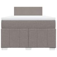 Boxspring met matras stof taupe 120x190 cm - thumbnail