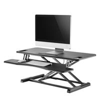 Neomounts NS-WS300BLACK Zit-sta-verhoger Hoogte: 11 tot 51 cm Zwart - thumbnail