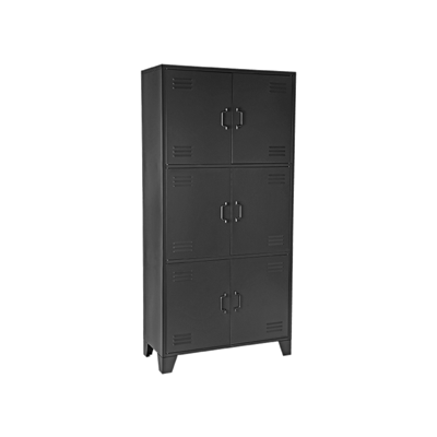 LABEL51 Bergkast Fence - Zwart - Metaal - Vakkenkast