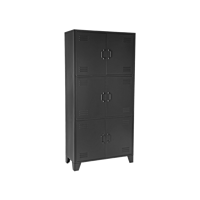 LABEL51 Bergkast Fence - Zwart - Metaal - Vakkenkast - thumbnail