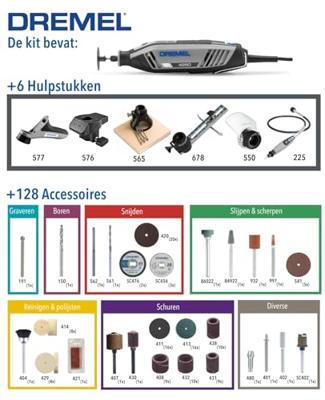 Dremel 4250-6/128 F0134250JK Multifunctioneel gereedschap Incl. koffer, Incl. accessoires 175 W