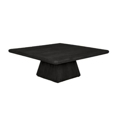 Tower Living Vierkante Salontafel 'Asti' Mangohout, 90 x 90cm, kleur Zwart