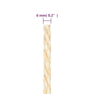Touw 6 mm 50 m 100% sisal - thumbnail