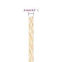 VidaXL Touw 6 mm 50 m 100% sisal - thumbnail