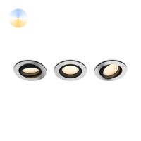 Philips InbouwspotHue Milliskin - White Ambiance set van 3 zilvergrijs - 929003810901 - thumbnail