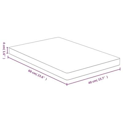 Tafelblad 40x60x4 cm bamboe - thumbnail