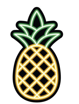 Crocs LED Pineapple Jibbitz Charm Multi