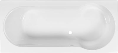 Ben Lazio 2.0 inbouw douchebad met ligzijde links hoek rechts 180x80cm glans wit acryl