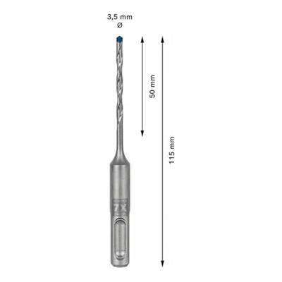 Bosch Accessoires Expert SDS plus-7X hamerboor 3,5 x 50 x 115 mm - 1 stuk(s) - 2608900055