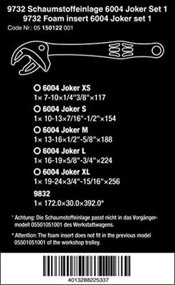 Wera 05150122001 Joker Zelfaanpassende steeksleutel 5-delig Sleutelbreedte (metrisch) 7 - 24 mm - thumbnail