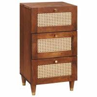 Dressoir Bruin 40 x 33.5 x 75 cm Bamboe en massief mango hout - thumbnail