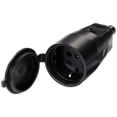 Martin Kaiser 552/sw Koppeling met randaarde PVC 250 V Zwart IP44 Martin Kaiser 552/sw Koppeling met randaarde PVC 250 V Zwart IP44