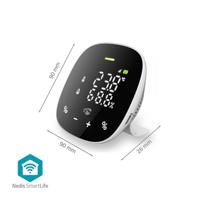 Nedis SmartLife Luchtkwaliteitsmonitor | Wi-Fi | Inclusief display | Koolstofdioxide (CO2) / Temperatuur / Vochtigheid | Android™ / IOS | Wit / Zwart - thumbnail