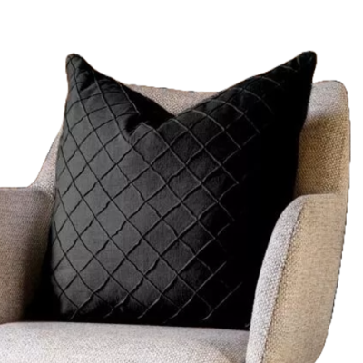 Sierkussen katoen - sierkussen Wisconsin - sierkussen zwart 50x50 Sierkussen katoen - sierkussen Wisconsin - sierkussen zwart 50x50