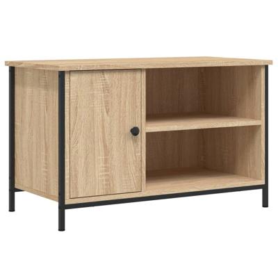 Tv-meubel 80x40x50 cm bewerkt hout sonoma eikenkleurig
