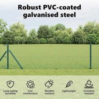 VidaXL Gelaste draadhek groen 0.6 x 25 m - thumbnail