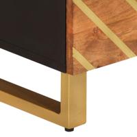 Tv-meubel 70x33,5x46 cm massief mangohout bruin en zwart - thumbnail