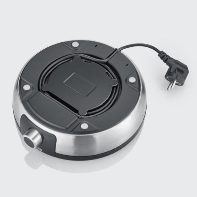 Severin JG3521 Yoghurtmaker 7 Serveerglazen Geborsteld RVS/Zwart Severin JG3521 Yoghurtmaker 7 Serveerglazen Geborsteld RVS/Zwart