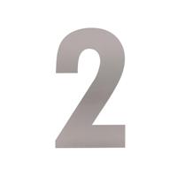 HUISNR 2 XL HGT 30 CM RVS GEB. - thumbnail