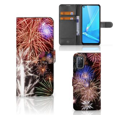 OPPO A72 | OPPO A52 | Wallet Case | met Pasjes | Vuurwerk OPPO A72 | OPPO A52 | Wallet Case | met Pasjes | Vuurwerk