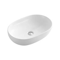 Waskom Sapho Caleo Ovaal 60.5x42 cm Keramiek Wit Sapho - thumbnail