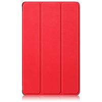 Lunso - Lenovo Tab M8 Gen 4 (8 inch) - Tri-Fold Bookcase hoes - Rood - thumbnail