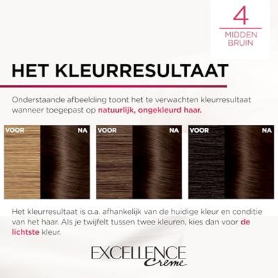 L&apos;Oréal Paris Excellence 4 Midden Bruin
