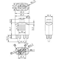 SpeaKa Professional SP-7869756 Cinch / Jackplug Audio Y-adapter [2x Cinch-stekker - 1x Jackplug female 3,5 mm] Zwart - thumbnail