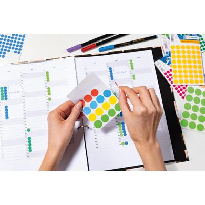 Etiket HERMA 1860 rond 12mm wit 240stuks