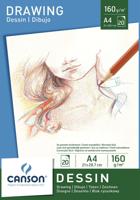 Tekenpapier Canson Graduate Drawing 30vel 160gr A4 helderwit - thumbnail