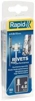 Rapid High Performance Blindklinknagels Ø 4.8x10mm + boor in blister (50 stuks) - thumbnail