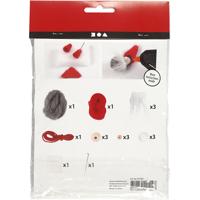 Creativ Company Creative mini kit, kerstkabouter aan een touw, h: 6 cm, 1 doos - thumbnail