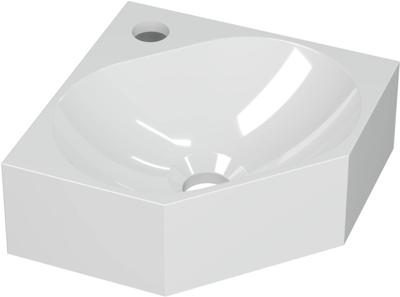 Saqu Tarvos Fontein 27x27x10 cm Glans Wit Saqu Tarvos Fontein 27x27x10 cm Glans Wit