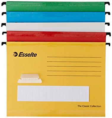 Esselte hangmap Classic, geassorteerde kleuren, pak van 10 stuks